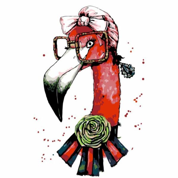 Картина по номерам Rosa Fashion Flamingo 35х45 см купити уить