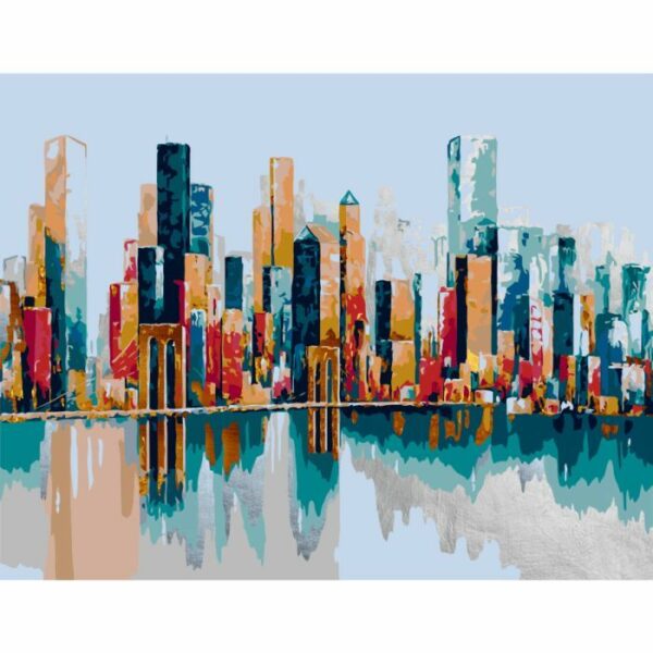 Картина по номерам Rosa Golden City 35 х 45 см купити уить