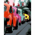 Rosa Start Яскраві ретро автомобілі, 35х45см купити уить