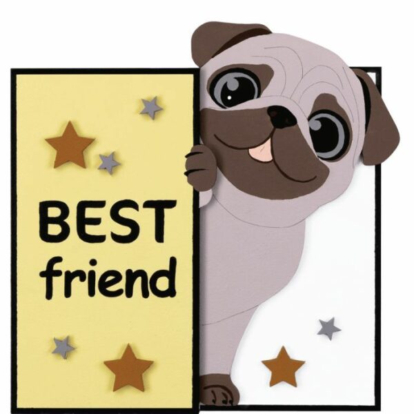 Картина за номерами Rosa Talent 3D Best Friend, МДФ ґрунтоване, 19х19 см купити в Україні куить Украина