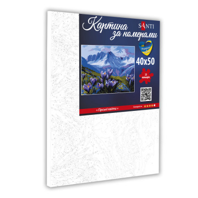 Картина по номерам горизонтальна Santi Гірські квіти 40*50 см купити уить