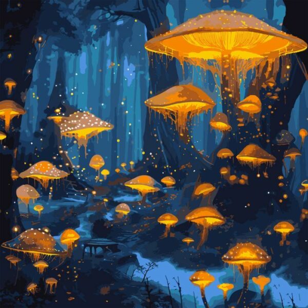 Картина за номерами Santi Казковий ліс, 40*40см, LED підсвітка купити в Україні куить Украина