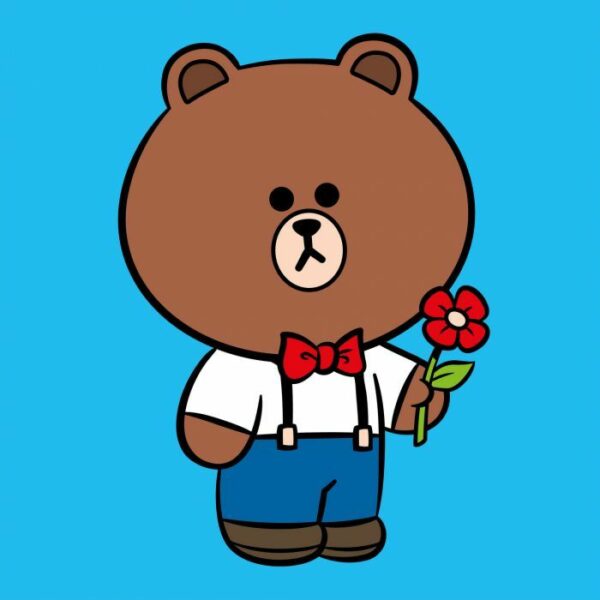 Картина за номерами Santi Лайн Френдс Браун з квіткою 25*25см полотно кольорове купити в Україні куить Украина