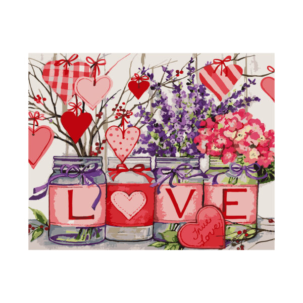 Картина по номерам квіти Santi Love 40*50 см купити уить