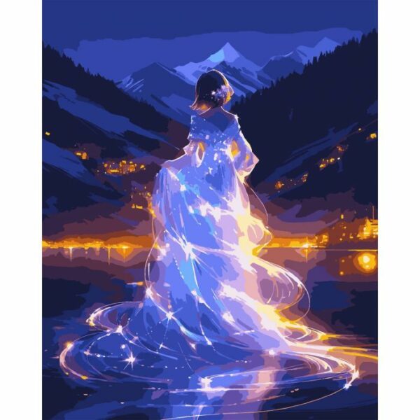 Картина за номерами Santi Сяюча краса, 40*50 см, LED підсвітка купити в Україні куить Украина