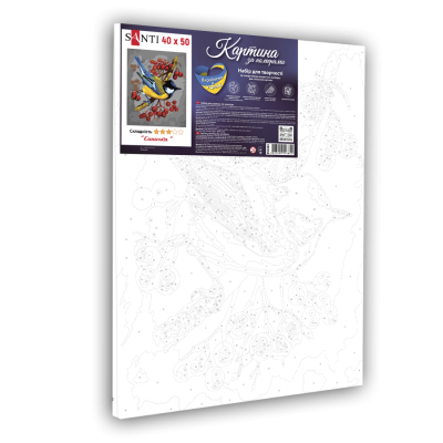 Картина по номерам Santi Синичка 40*50 см купити уить