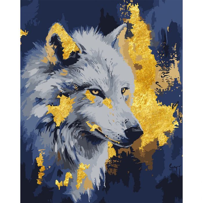 Картина по номерам Santi Вовк Santi Вовк, 40*50 см, поталь купити в Україні куить Украина