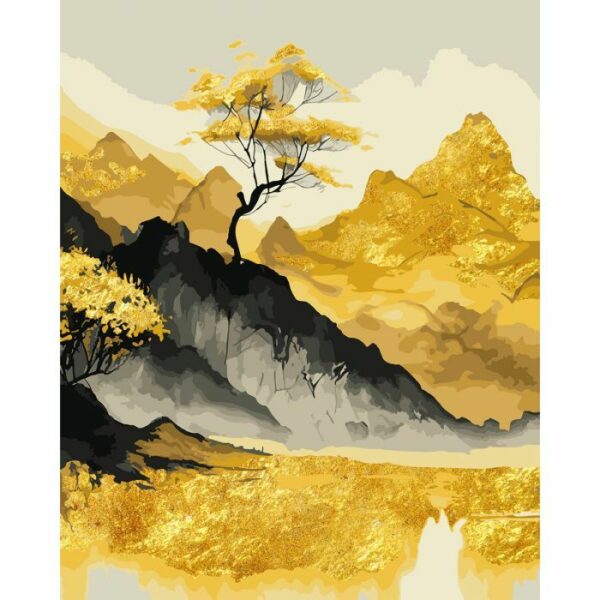 Картина за номерами Santi Золоті гори, 40*50 см, поталь купити в Україні куить Украина