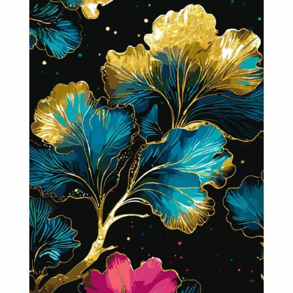Картина за номерами квіти Santi Золоті пелюстки, 40*50 см, поталь купити в Україні куить Украина