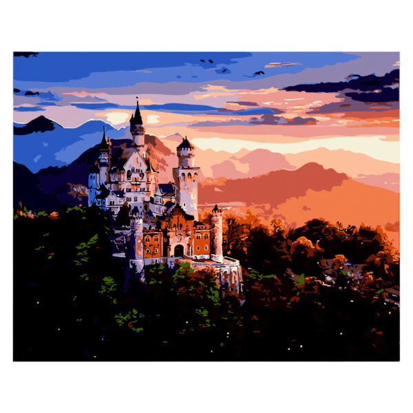 Картина по номерам пейзаж ZiBi ART Line Замок у горах 40*50 см купити уить