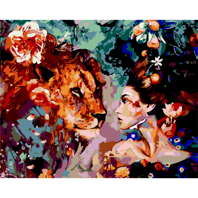 Картина по номерам складність 3 ZiBi Хижак 40*50 см ART Line купити уить