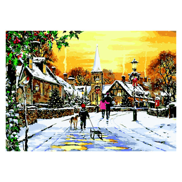 Картина по номерам ZiBi Зимова прогулянка", 40*50 см ART Line купити уить