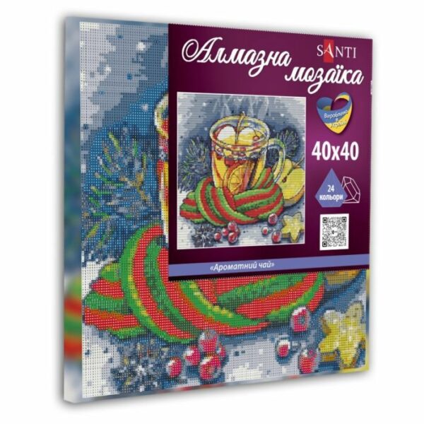 Алмазна мозаїка Santi Ароматний чай 40*40 см купити уить