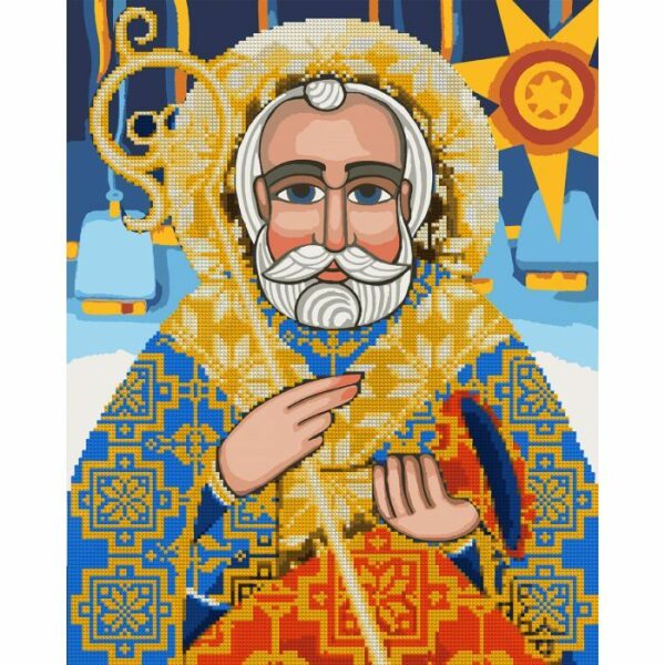 Алмазна мозаїка Santi Святий Миколай 40*50 см ©mosyakart купити уить